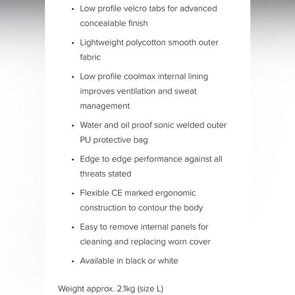 ❌❌SOLD❌❌Vestguard stab proof vest - Picture 8 of 8